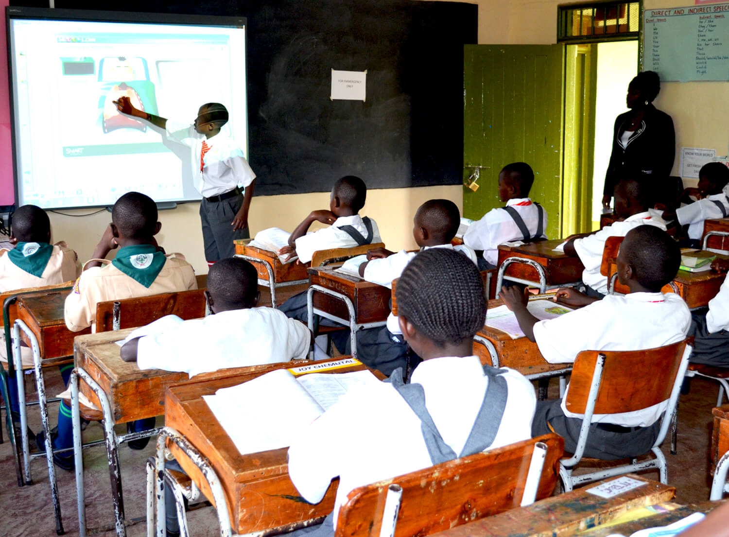 smart board at fluorspar primary